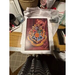 Harry Potter Hogwarts Crest Wood Decor Wall Art Sign Wizarding World